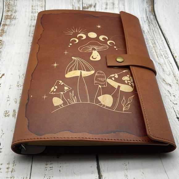 Mushroom PU Leather Journal, Brown, NWOT - Picture 12 of 14